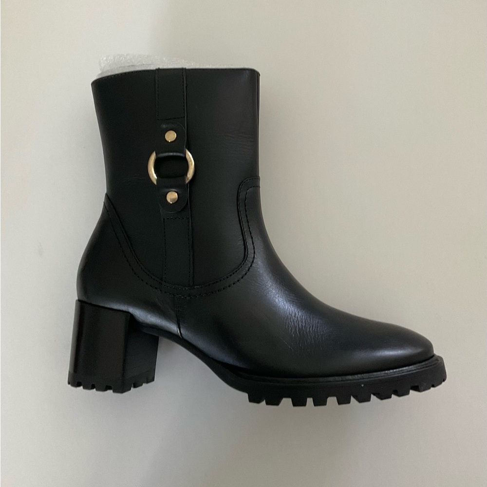 Rockport Lagos Black Leather Boots Women's Sz 8.5, Comfortable, New in Box